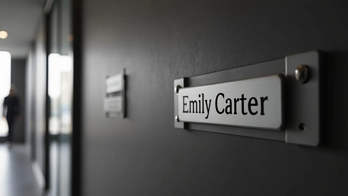 Owner's Name Board — Cordial Leora