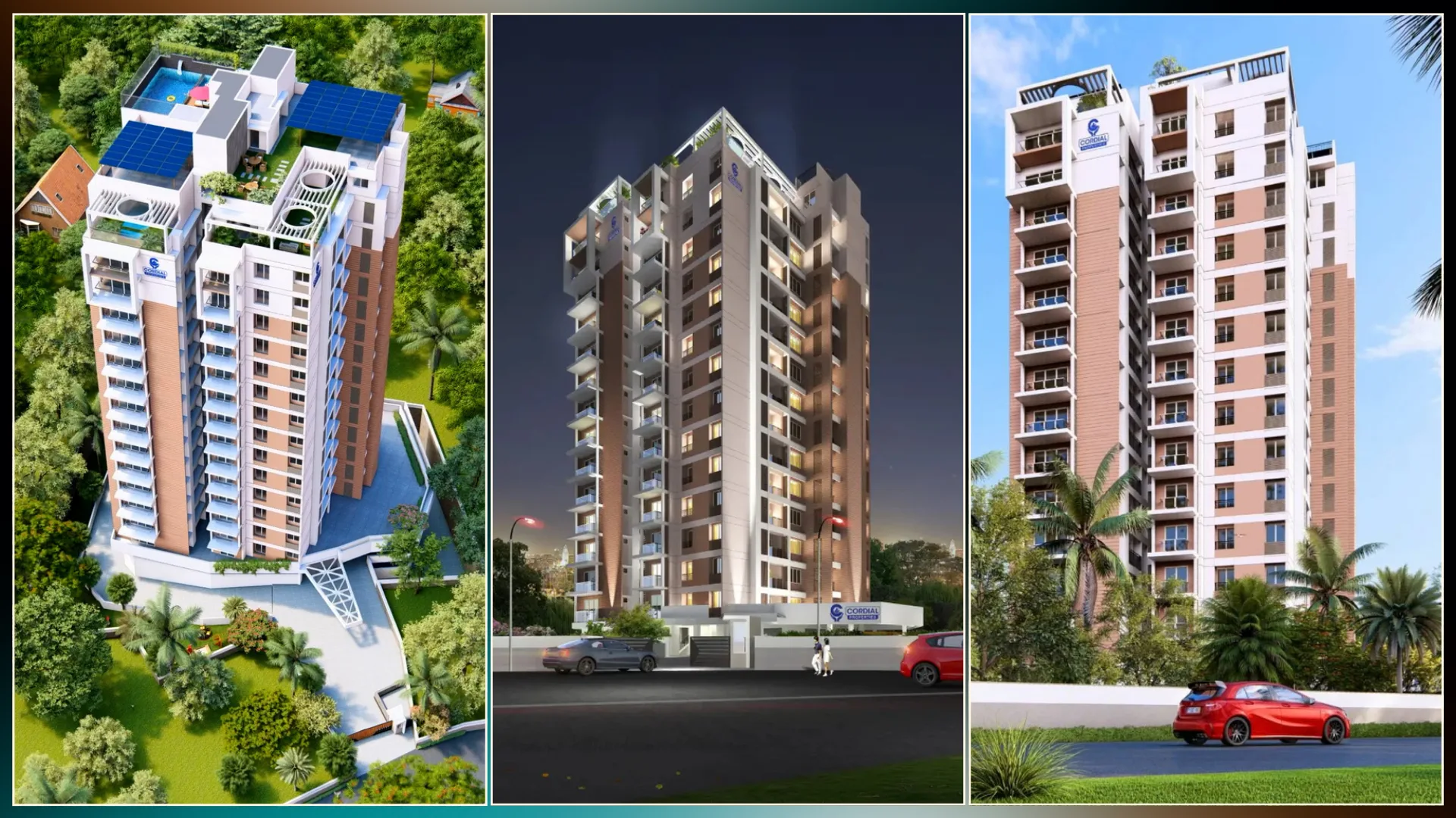 Cordial Leora elevations — Kowdiar, Trivandrum