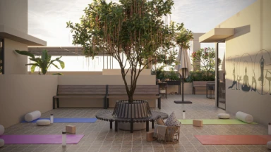 Rooftop Yoga and Meditation Zone — Cordial Pavilion Heights