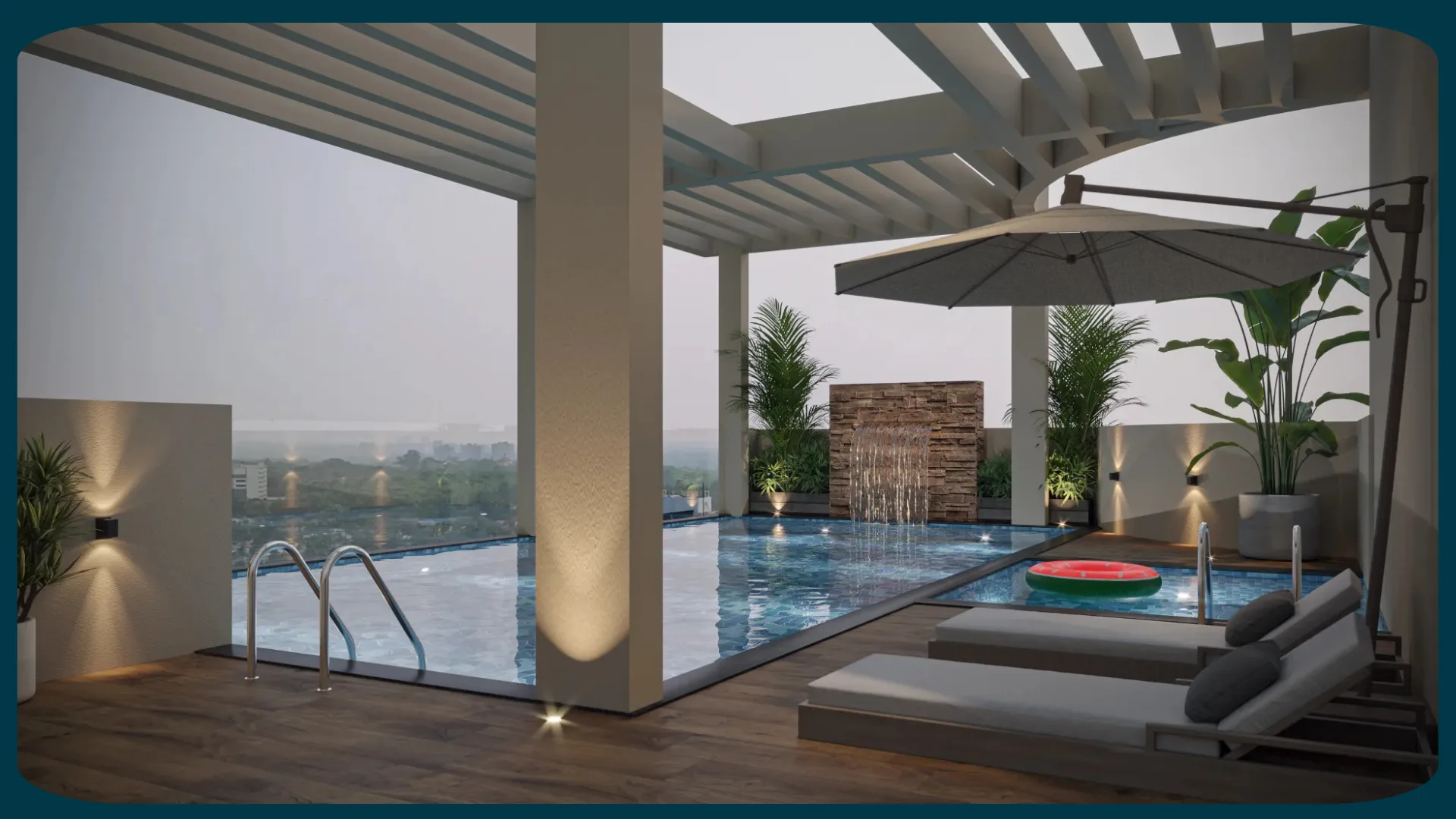 Rooftop swimming pool — Cordial Pavilion Heights