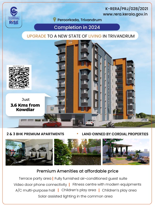 2&3 BHK apartments in Trivandrum