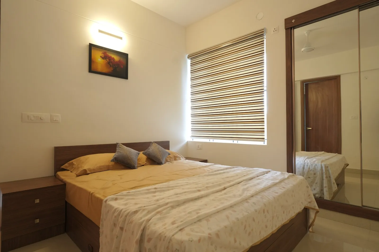 spacious bedrooms in a flats in trivandrum
